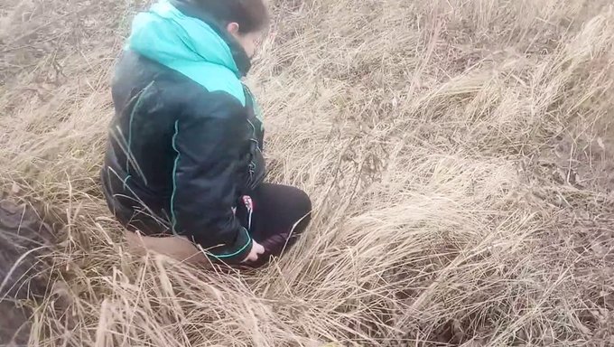 Ukrainian Milf Pees In Public And Shows Her Tight Pussy