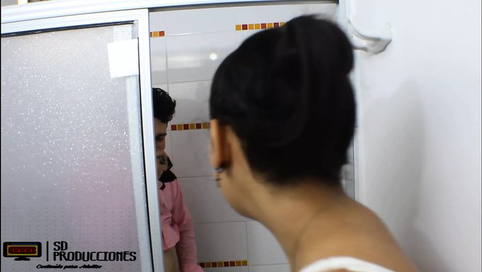 Colombian Stepsister Gets A Creampie In A Hot Shower