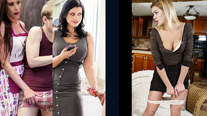 Stepbrothers Blackmail Two Horny Vixens Into Having Sex With Them
