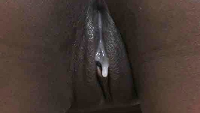 Big Black Cock Fills Tight Pussy With Cum
