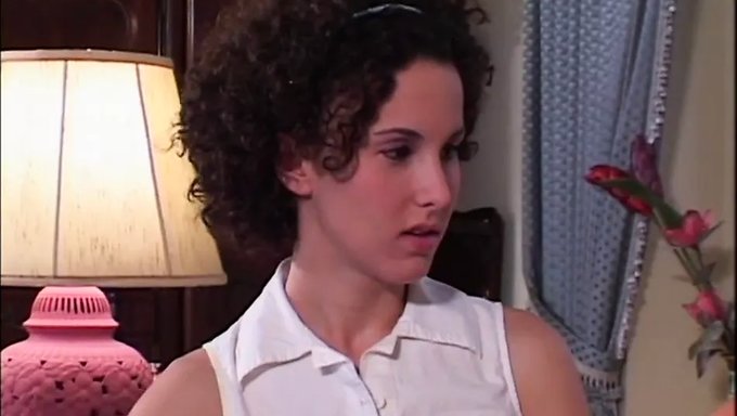 18-Year-Old Stepsister Gets Her First Taste Of Strapon With Her Stepmom