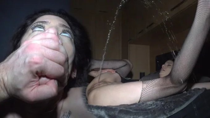 She Squirts So Hard While Orgasming, She Almost Hits The Ceiling With Her Face!