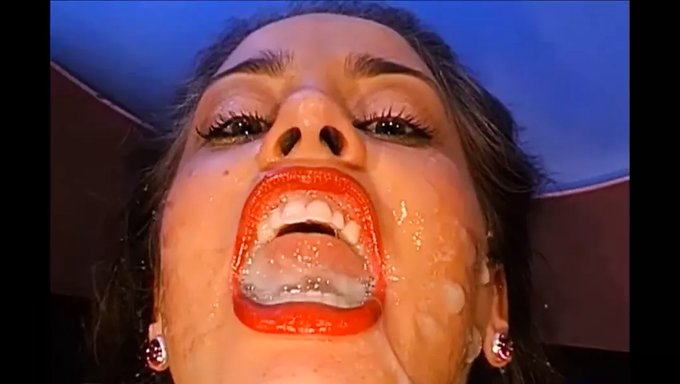 Intense Bukkake Orgy With Favorite German Cum Swallowers