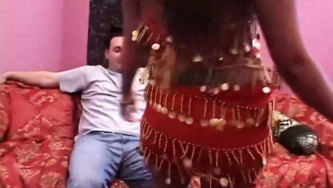 Watch As This Curvy Belly Dancer Gets Her Tight Asshole Stretched To The Limit!