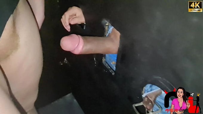 Bareback Eating And Fucking At Gloryhole