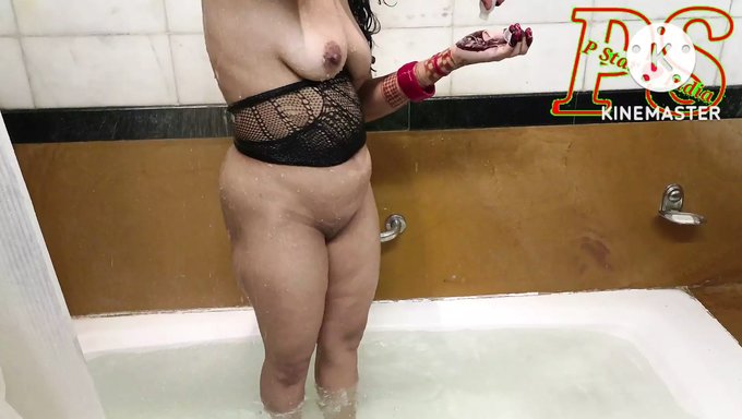 Big Natural Tits And Nipples In A Funny Bathroom Video
