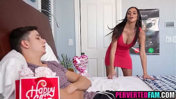 Stepmother And Stepson Come Together On Valentines Day And Engage In Sexual Relations.