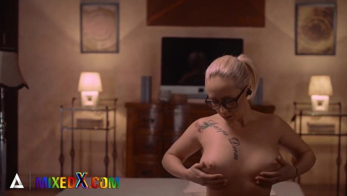 Busty Blonde Milf Enjoys Solo Playtime