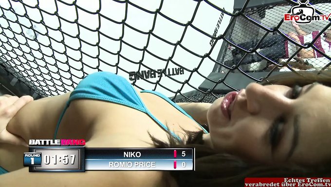 American Hottie With Small Tits Fights Her Way To The Top