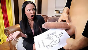 Instruktur Prancis Yang Berlekuk-Lekuk Menggoda Dengan Batang Putih Yang Besar - Anissa Kate