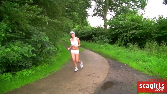 German Amateur Brunette Gets Her Ass Pounded In The Woods