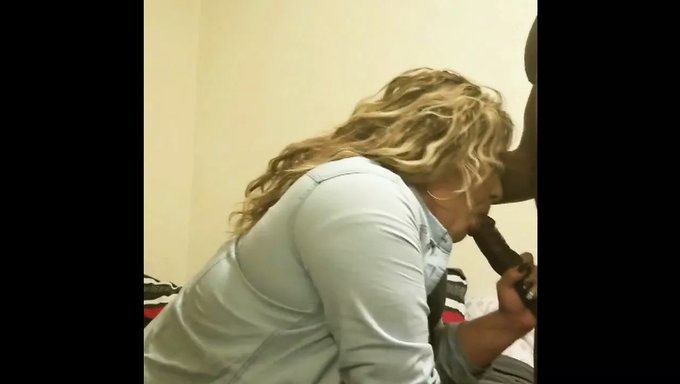 Tasty Bbw Sucks Big Black Cock