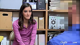 White Teen With Natural Tits Gets Fucked In The Office