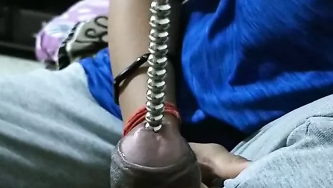 Bdsm Femdom Dominates Male With Extreme Cock Insertions