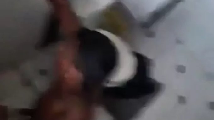 Young Guy Dominates His Partner By Sucking His Cock In The Bathroom