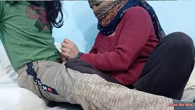 Indian Bhabhi Gives A Satisfying Handjob To Her Devar