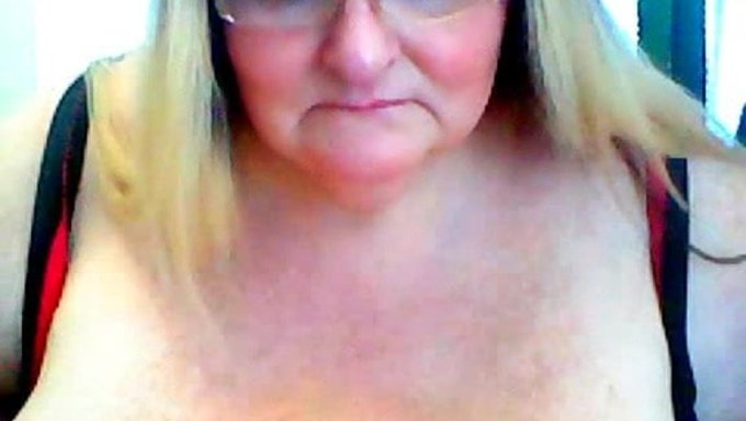 Grandma'S Big Boobs On Display