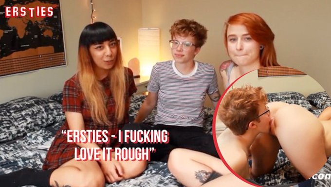 First Time Try: Hot Lesbian Threesome With A Strapon In German Adult Film.