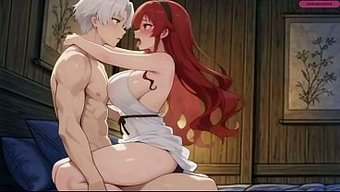 Hentai Husband Pounds His Redhead Wife In A Sexy Wedding Outfit