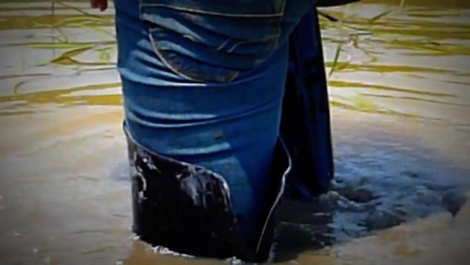 Alluring Boots Covered In Mud For A Sultry Visual Experience!