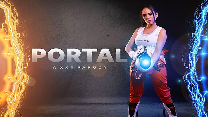 Prsatá Cosplay Dívka Katrina Moreno Ve Vr Jako Chell Z Portalu